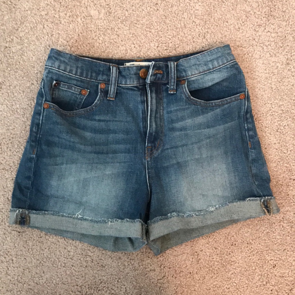 Madewell Denim Shorts Jean Cutoffs High Waisted